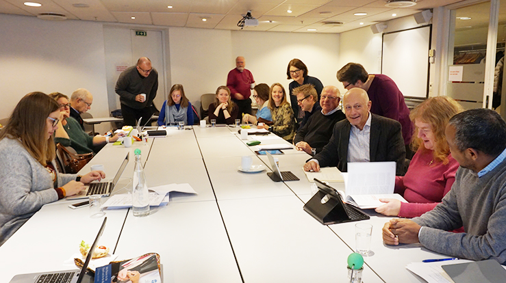 Mellomkirkelig råd i arbeid i november 2018 (Foto: Kirkerådet)