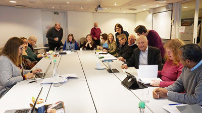 Mellomkirkelig råd i arbeid i november 2018 (Foto: Kirkerådet)