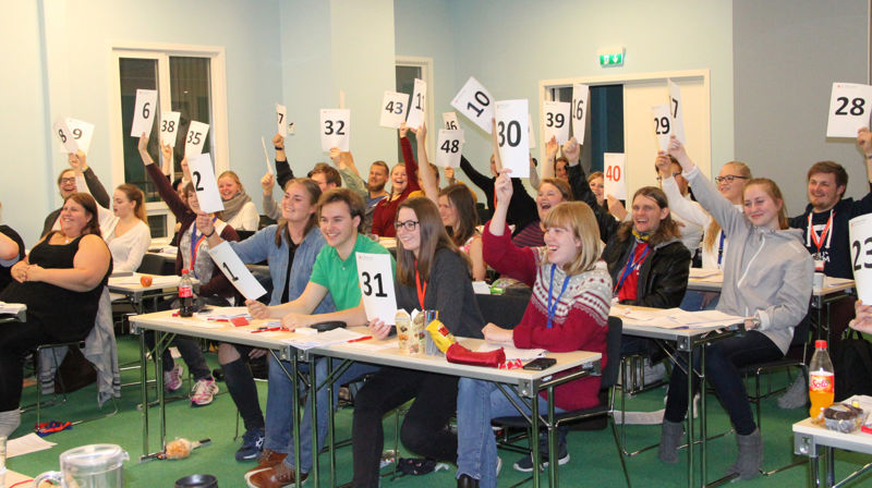 Delegatane ved Ungdommens kyrkjemøte 2015. Foto: Randi Langkaas/Kyrkjerådet