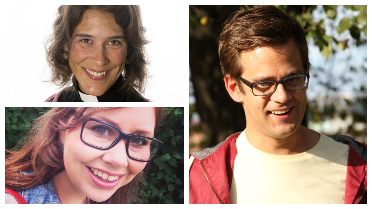 Pernille Astrup, Marianne H. Brekken og Petter Normann Dille. Foto: Privat, Sjømannskirken og kirken.no