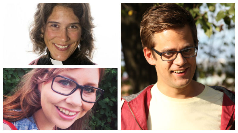 Pernille Astrup, Marianne H. Brekken og Petter Normann Dille. Foto: Privat, Sjømannskirken og kirken.no