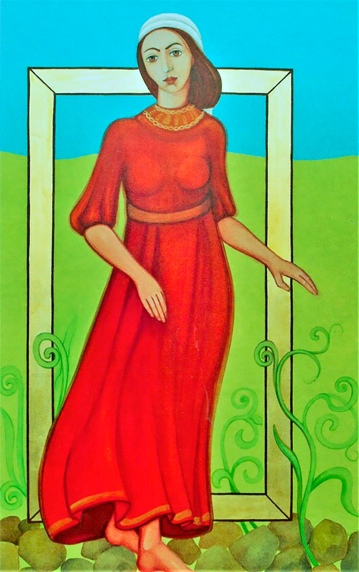 Mariabilde av den rumenske kunstneren Mariana Lepadus. Gjengitt med tillatelse.