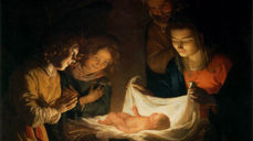 "Adoration of the Child" Gerard van Honthorst (1590-1656) [Public domain], via Wikimedia Commons.