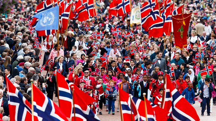 Foto: Skjermkopi fra NRKs 17. mai-sending.
