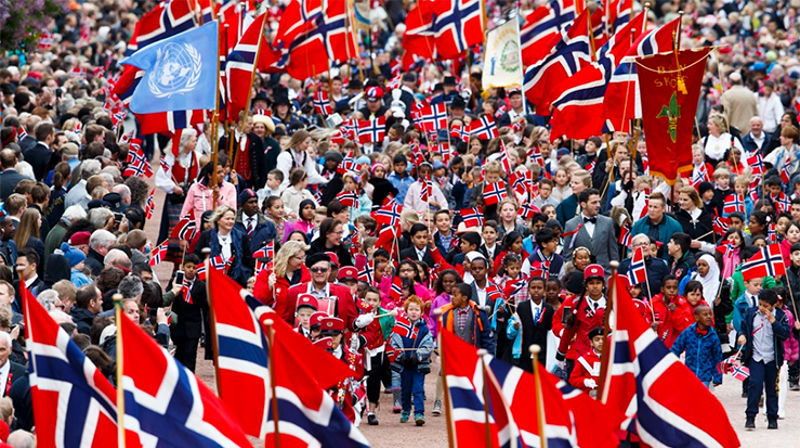 Foto: Skjermkopi fra NRKs 17. mai-sending.