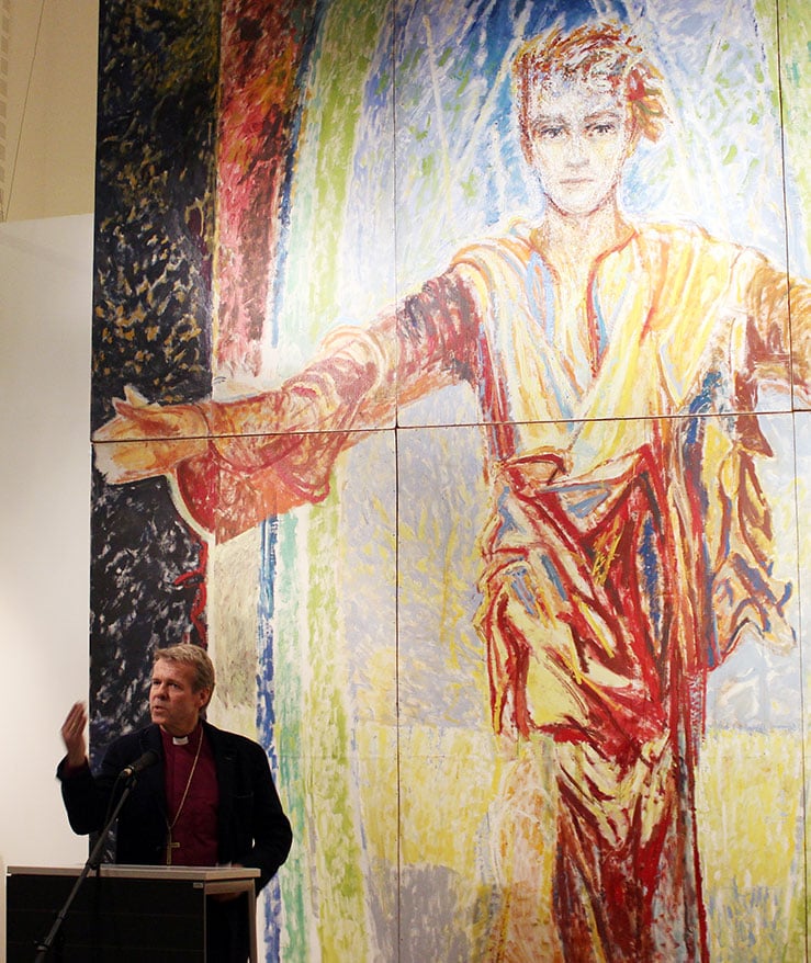Biskop Per Arne Dahl forteller om sin fascinasjon av Henrik Sørensens Kristus-bilde