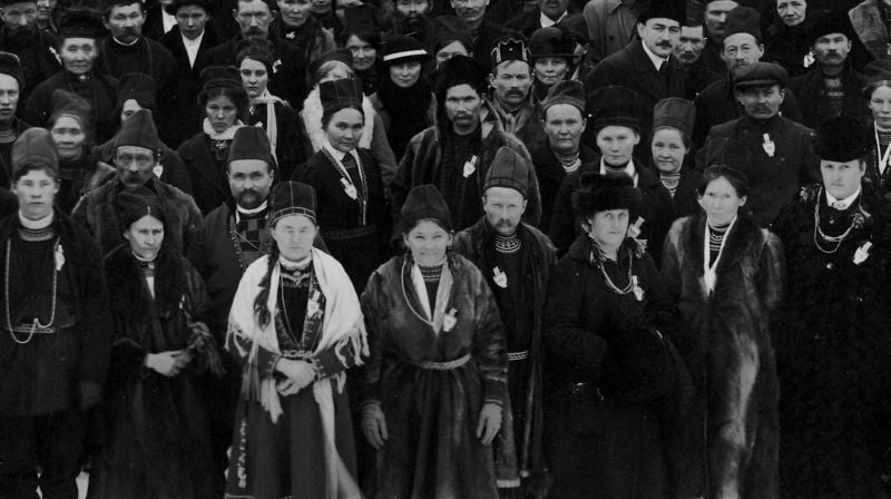From the first Sami National Meeting in Trondheim 1917. Fra det første samiske landsmøtet i Trondheim 1917.