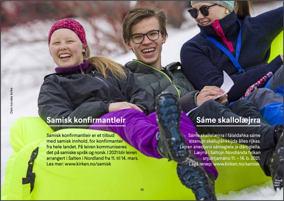 Bilde fra den nye konfirmantbrosjyren. Foto: Ørjan M. Bertelsen
