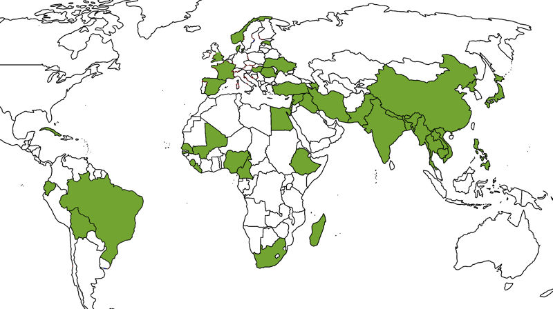 I disse landene driver SMM-organisasjonene arbeid