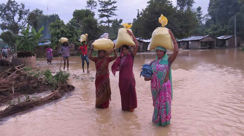 Store ødeleggelser av årets monsun i India, Bangladesh og Nepal