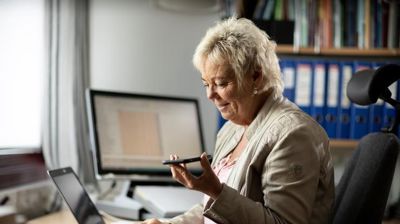 Kontakt med Kirkepartner Servicedesk (foto: Bo Mathisen)