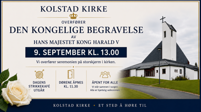 Kolstad kirke overfører den Kongelige Begravelse