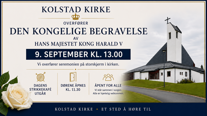 Kolstad kirke overfører den Kongelige Begravelse