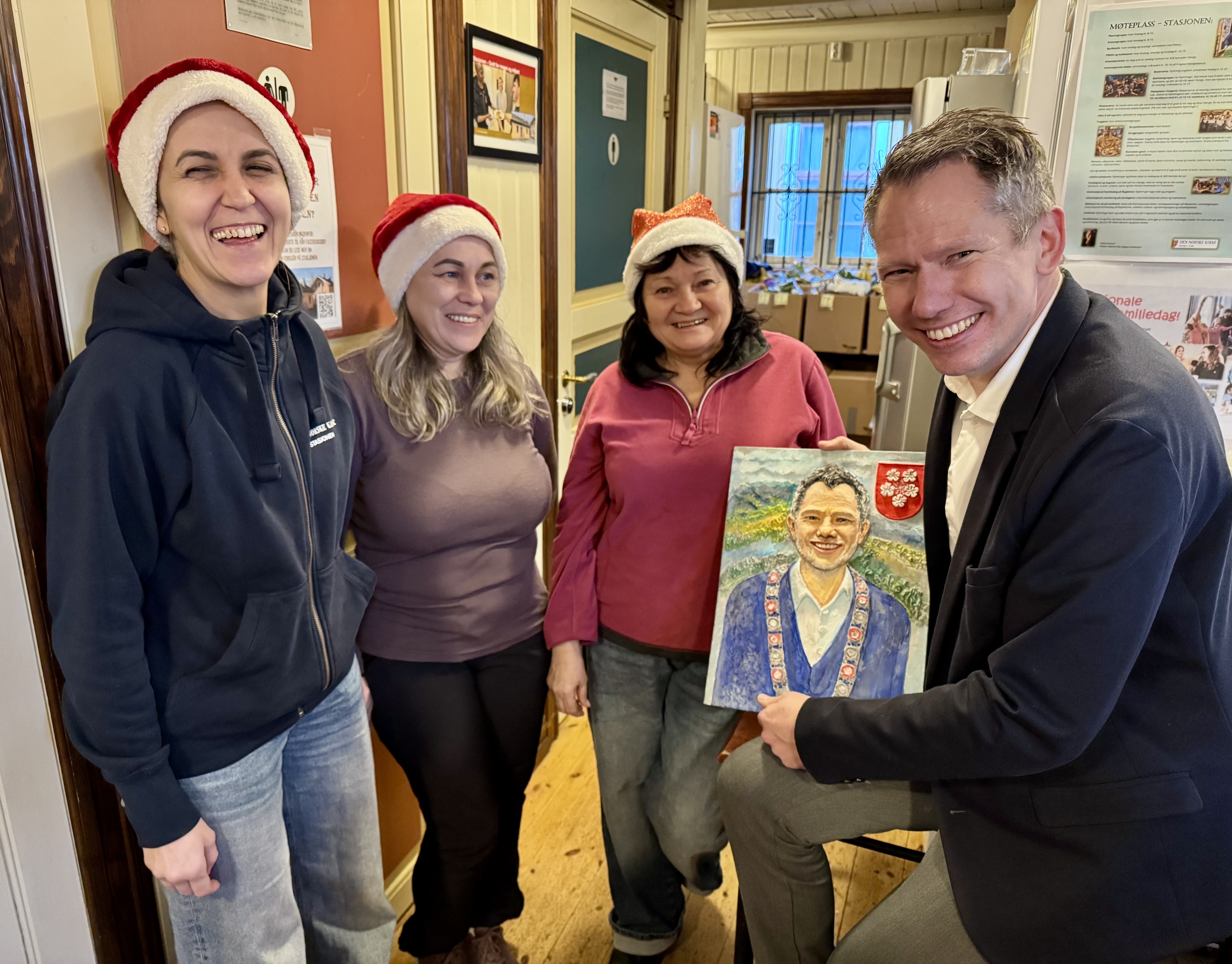 Ordførerbesøk på Stasjonen