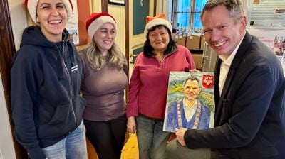 Ordførerbesøk på Stasjonen