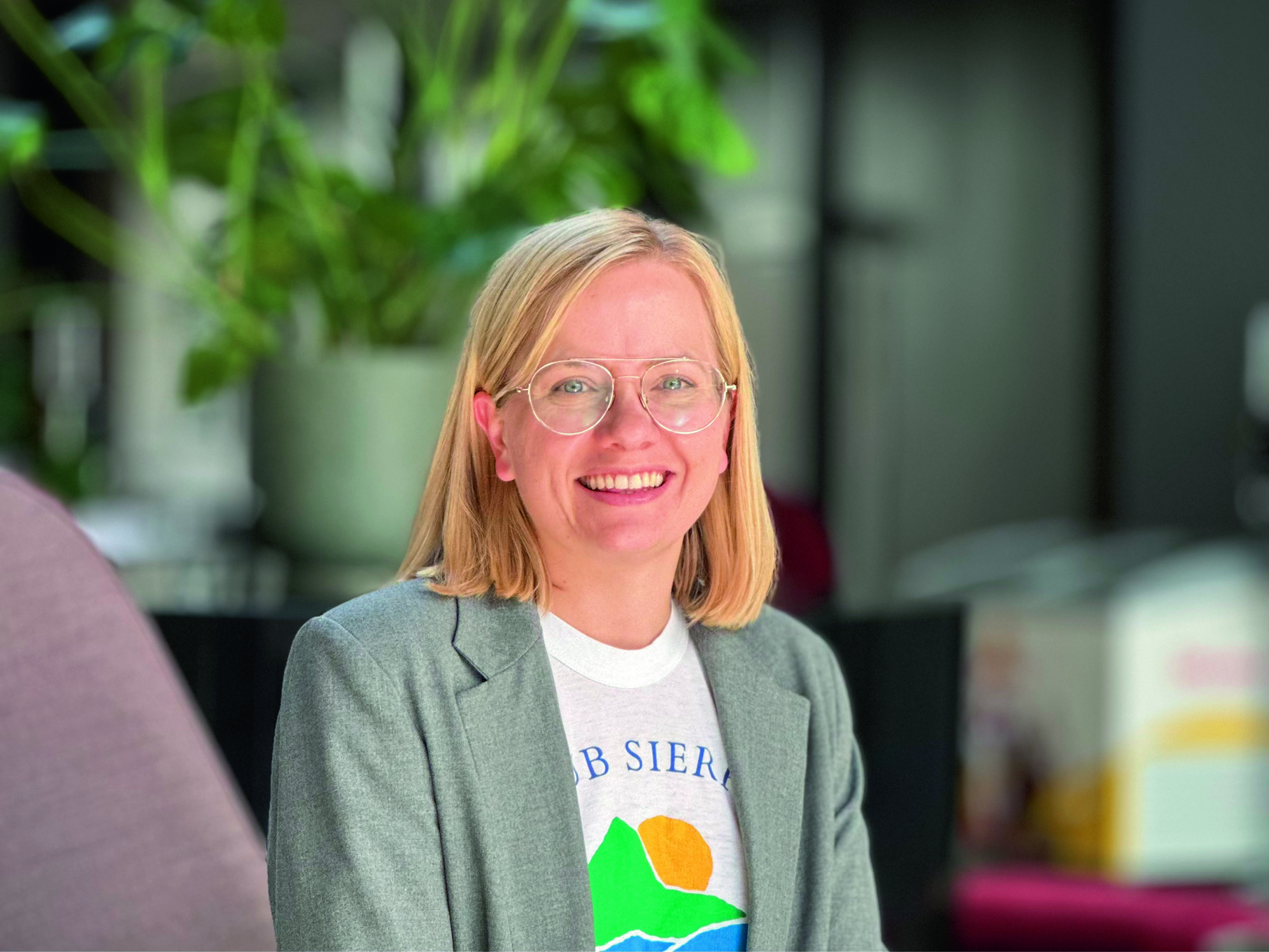 – Som leder vil jeg legge til rette slik at de ansatte kan ha en god balanse i livet, sier Camilla Osnes. Foto: Torill Landaasen