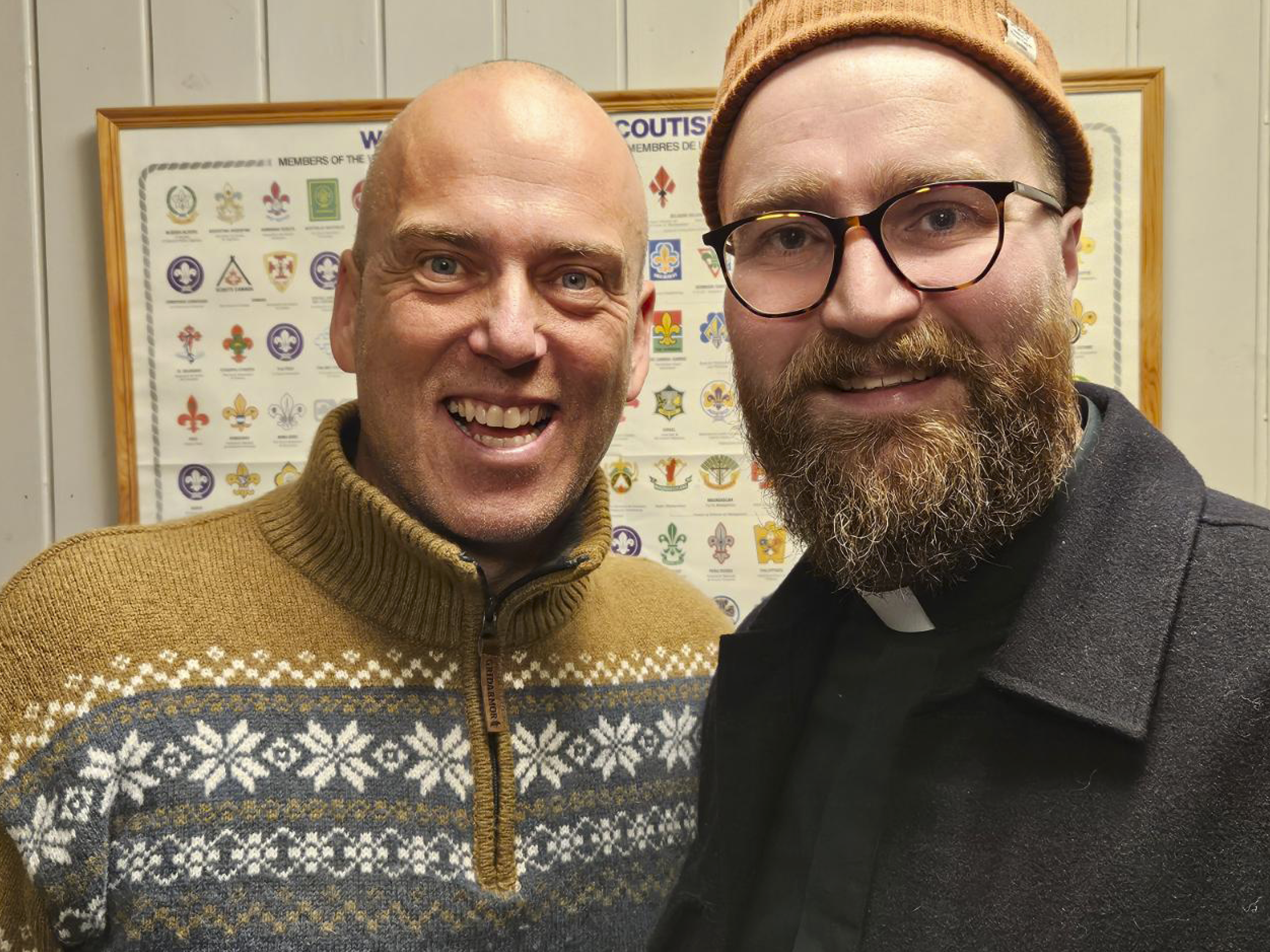  Diakon Andreas Herwig Buer (t.h.) er primus motor for Mennskapskveldene. Her sammen med Vegard Tegnander som setter stor pris på tilbudet. Foto: Knut Edvard Larsen